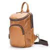 Bolsa Cruzada de Cuero Crazy Horse para Hombre de Venta Caliente Bolsa de Hombro Cilíndrica de Gran Capacidad Bolso Cruzado de Pecho de Moda Casual Venta al por Mayor