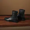 Botines súper suaves de piel de oveja para mujer, otoño e invierno, estilo francés, suela plana, piel suave, ajuste ceñido, botines elásticos, disponibles en tallas 41 a 43