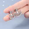 Pendientes largos para colgar en la oreja, estilo coreano para mujer, pequeños, frescos, con diamantes, flor de cinco pétalos, borlas, flor, pendientes transfronterizos, pendientes