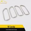 Adequado para 19 Corolla anel brilhante da maçaneta interna Corolla fecho de mão da porta interna braço do apoio de braço adesivo decorativo