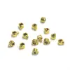 Color Oro Real 18K Conservación del Color Olla a Presión Botón de Presión Broche Final para Collar Pulsera DIY Hilo de Pescar Línea Elástica Broche de Cuentas de Posicionamiento