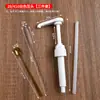 28/410 Cabezal de Bomba de Presión Nuevo para Jarabe Trannie Botella de Mermelada Fructosa Cabezal de Bomba de Presión Amarillo Café 10ml