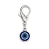 2023 Llavero Ojo Maligno Ojo Azul Goteo de Aceite Palma Colgante Pequeño Joyería para Hombres Joyería al por Mayor