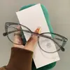 Armazón de Gafas Retro Moderno Cat-Eye para Miopía, Graduación Personalizable, Luz Azul Anti-Reflejo, Gafas Cat-Eye Estilo Francés, Herramienta Mágica Sin Maquillaje que Hace que el Rostro Parezca Más Pequeño