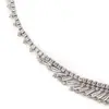 Collar Gargantilla Súper Brillante de Zirconia de Lujo Ligero con Forma de Gota de Agua, Estilo Europeo y Americano, Único y Elegante Collar para Clavícula para Suéteres de Mujer, Venta al por Mayor