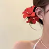 Pinza para el Cabello de Flor de Tela Super de Hada, Pinza de Pato Estilo Vacaciones en Isla Hawaiana, Accesorio para el Cabello de Diseño Único para Mujer