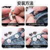 Cambiar hebilla pequeña ajustable artefacto de cintura para jeans pantalones hebilla de cintura grande sin perforaciones sin costuras flores de botón sin costuras