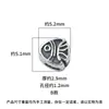 Prata Esterlina S925 Flor de Dupla Face Peixe Aquário Girassol Contas Espaçadoras Corda de Contas DIY Material de Acessórios de Prata