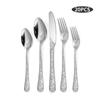 Vajilla de Acero Inoxidable Transfronteriza Creativa Tendencia Nacional Vajilla Estampada Set para el Hogar Cuchillo Occidental Cuchillo para Bistec Tenedor Cuchara Tenedor