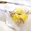 Ramo de Rosas, Flores Secas de Gypsophila, Flores Artificiales, Pequeños Recuerdos de Boda, Flores Eternas de Cumpleaños, Flores Hechas a Mano Personalizadas