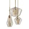 Luminária Pendente de Vidro Nórdica para Balcão de Bar, Vitrine de Loja, Restaurante Ocidental, Café, Design Pós-Moderno de Luxo Leve com um Estilo Criativo e de Luxo Leve