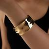 Nueva Pulsera Oro Arena Europea y Americana Metal Grande Borde Ancho Esmaltada Caliente Diseño Original Joyería de Moda Transfronteriza Damas