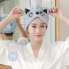 Gorro de Secado Rápido de Terciopelo Coral para Mujer, Absorbente, Secado Rápido, No Pierde Cabello Fácilmente, Suave y Amigable con la Piel, Toalla de Cabello Espesa para Adultos