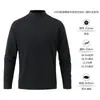 Real De Rong-Return300g Camiseta base de cuello medio alto De Rong para hombre, Sudadera cálida cepillada para hombre Otoño e Invierno 2026