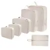 Tecido de Memória Transfronteiriço Kit com 6 Peças Roupas de Viagem Armazenamento por Compressão Mala de Viagem Mala para Viagem de Negócios Bolsa Organizadora para Roupas Íntimas