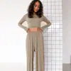 Moda Otoño e Invierno 2026 Cómodo y Usable Conjunto de Dos Piezas Pijama Rosa de Manga Larga y Pantalón Largo Ropa de Casa Transfronteriza para Mujer