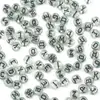 Cuentas Sueltas Acrílicas de 4*7mm Cuentas con Letras Inglesas Cuentas Planas Hechas a Mano DIY Niños Educación Temprana Accesorios de Joyería con Cuentas Pulsera