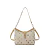 Bolsa Feminina de Venda Quente Outono 2026 Transfronteiriça: Bolsa de Ombro Transversal Grande Capacidade com Estampa Vintage, Bolsa de Braço