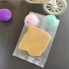 Bolsa de embalaje translúcida esmerilada con forma de diente de sierra para galletas, joyería, pequeños artículos, té perfumado, bolsa selladora para máquina de hornear