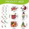 Decoração de Natal Pingente Espiral Arranjo de Feriado Fio Decorativo Suprimentos Decoração de Teto Suspensa Espiral Suspensa