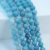 Venta directa de fábrica más vendida piedra blanca piedra natural cuentas sueltas cuentas redondas pulsera tejida con cuentas DIY accesorios