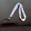 Cinta de transferencia térmica de dibujos animados para colgar en el móvil Colgante con hebilla de trueno Marca de fábrica Cuerda para el cuello de la identificación de trabajo Venta al por mayor de fábrica