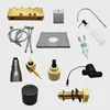 Acessórios universais para lavatório cascata incluem motor, núcleo de válvula de cerâmica, tecla de piano, lavador de copos, acessórios de torneira giratória quente e fria