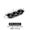 Platos Pequeños de Melamina para Sazonar y Untar en Barbacoas, Platos de Plástico Divididos con Dos o Tres Compartimentos, Platos para Snacks, Recipientes para Salsas para Uso Comercial