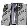 Capa de Celular Samsung S25Ultra com Suporte Invisível Adequada para S24 Canto Quatro Anti-Queda S23 Sombra de Guerra A56 Capa Protetora A34