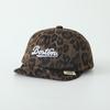 Chapéu de Bebê Macio com Aba Bordado de Letras Estampa de Leopardo Outono Boné de Baseball Retrô Infantil Boné de Baseball Fofo para Bebê