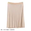 Pantalones de Seguridad de Seda de Verano para Mujer con Hilo de Onda Falda Antideslizante Base de Camisón Cómodos y Transpirables