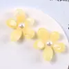 Parche de Flor Grande de Dos Tonos Degradado de 33 mm Pasador de Flor Irregular Accesorios para Zuecos DIY Estilo Chino