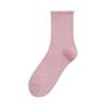 Calcetines FA BUENOS para mujer primavera y verano nuevos de algodón con rizos pequeños estilo coreano calcetines para mujer elásticos lindos calcetines con rizos para mujer