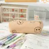 Nueva bolsa de maquillaje de pana de tres piezas para mujer estilo ins gran capacidad labial maquillaje teléfono móvil clutch portátil estuche para lápices