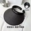 Chapéu de Sol Feminino Novo Dobrável de Verão Vazio na Parte Superior Protetor Solar Chapéu de Palha com Aba Larga Afina o Rosto Chapéu de Sol para Ciclismo