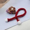 Conjunto de Cachecol e Chapéu de Boneca de Algodão de 15cm Outono e Inverno Chapéu de Lã Boneca Estrela Chapéu de Natal Presente Fofo