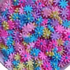 Acessórios de resina diy flor de cinco pétalas arredondada superfície brilhante simples fresco elegante pequena flor brincos de tarraxa acessórios para cabelo acessórios