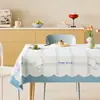 Mantel de dibujos animados con caída de dopamina, lavable, impermeable, a prueba de aceite, resistente al calor, mantel de lino sintético, cubierta protectora para superficie de mesa de centro