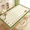 Tapete de Mesa Floral Novo da Primavera 2026, Impermeável, à Prova de Óleo, Lavável, Resistente ao Calor, Tapete Retangular para Mesa de Centro