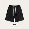 Shorts Pesados 260g Lavados Vintage Desgastados Cruzados Retro Floco de Neve Calças de Cinco Pontos Unissex Algodão Puro Em Estoque Tamanho Europeu