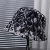 Chapéu de Balde Tie-Dye Moda Outono e Inverno Estiloso Personalidade Coreana Versátil Chapéu Cloche Versátil Fresco e Moderno para Exterior