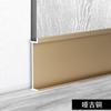 Zócalo empotrado empotrado 2cm3 aleación de aluminio oculto 5cm panel decorativo de madera zócalo empotrado de azulejo cóncavo