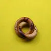 Colgante Circular Mini de Madera de Melocotón Golpeada por el Rayo con Mantra de Nueve Caracteres, Pulsera Cruzada de Escritura Celestial Yin-Yang, Pieza Hecha a Mano