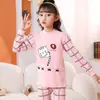 Conjunto de Ropa Interior Térmica de Otoño para Niños, Pijama de Algodón Térmico para Niñas, Conjunto de Suéter de Algodón como Capa Base para Niños Grandes y Pequeños