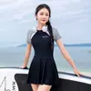 2024 Nuevo Original Traje de Baño Deportivo de una Pieza para Mujer Protección Solar Adelgazante Talla Grande Traje de Baño para Aguas Termales