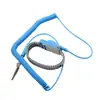 Correa de muñeca de cuerda metálica antiestática de alta calidad, pulsera de muñeca con cable de PU, pie 2.4 m