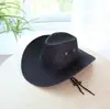 Sombrero para el sol de verano para hombre, sombrero protector solar para exteriores, sombrero de ala grande, sombrero de vaquero occidental de moda, sombrero de paja para pesca y playa.