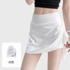 Nueva Falda Corta Deportiva Ruched Anti-Exposición de Verano de Juyitang para Mujer, Falda de Fitness Yoga para Correr Falsa de Dos Piezas