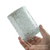 Estilo Ins Copo de Vidro Listrado Simples Copo de Café Americano Copo para Latte Suco Bebida Fria Copo para Leite Café da Manhã