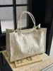Bolsa de Lona Feminina de Grande Capacidade, Estilo Coreano Preguiçoso Casual Bolsa de Compras, Bolsa Tote Feminina para o Trabalho e Deslocamento